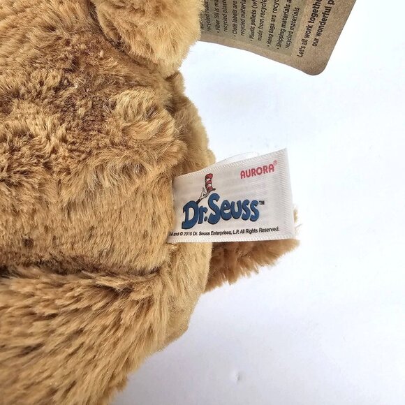 Dr Seuss Max Plush Reindeer Dog 12" By Aurora World 2018 With Red Bow & Antlers - Picture 5 of 6